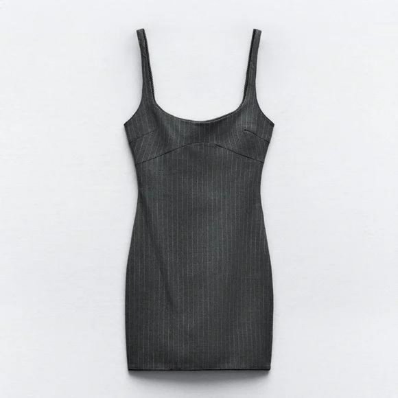 ZARA PINSTRIPE DRESS - Picture 2 of 5